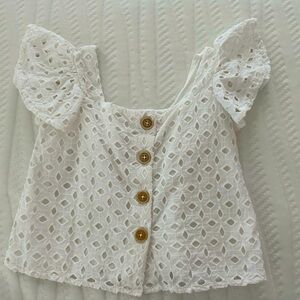 Gap kids eyelet top
